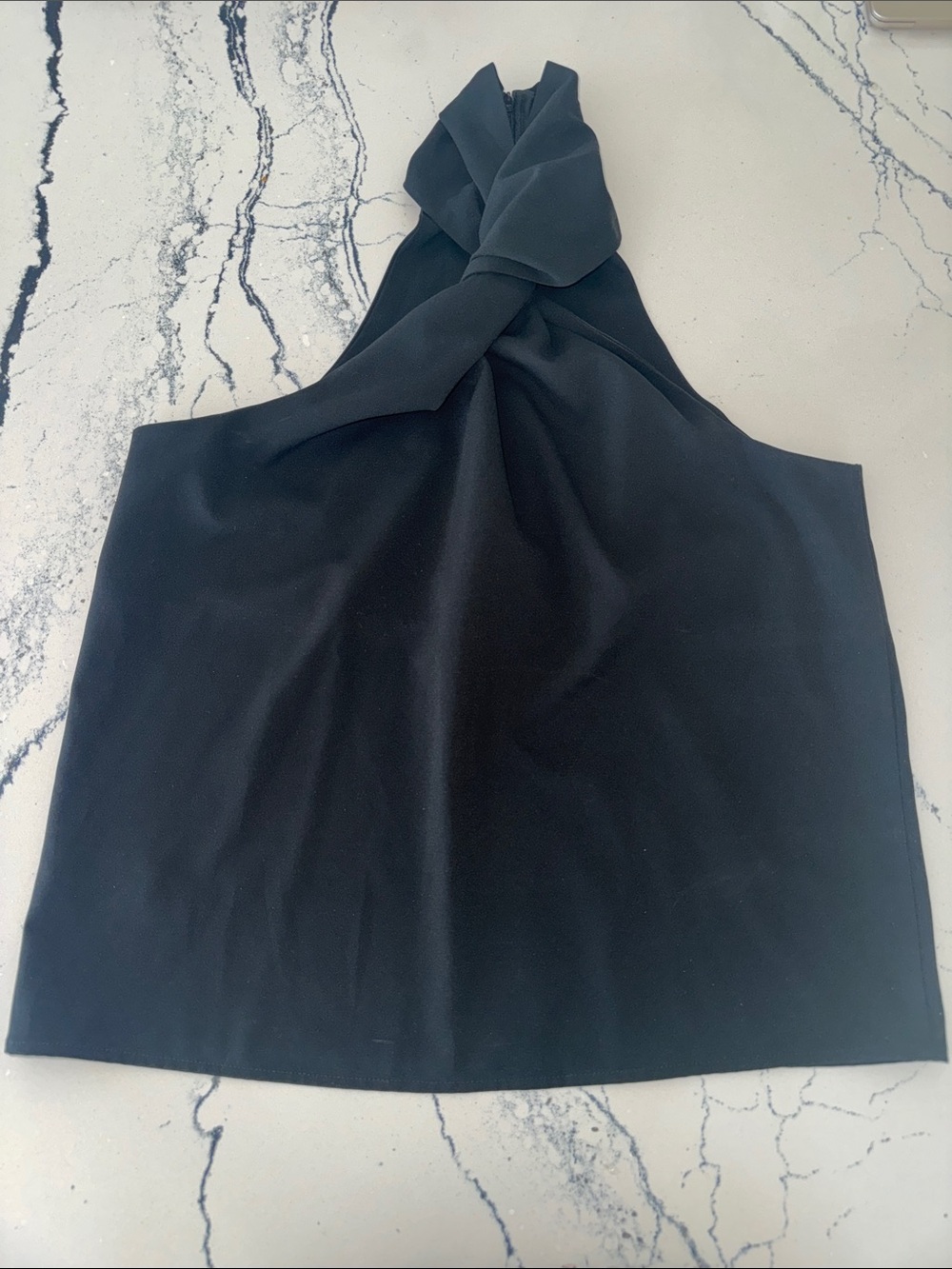 Commense Black Twist Halter Blouse - Picture 8 of 8